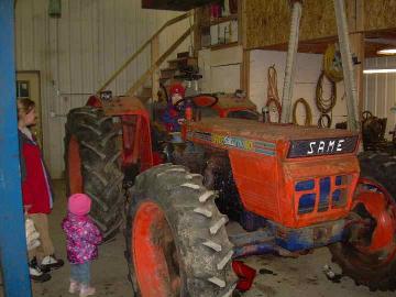 After getting the tractor back together.